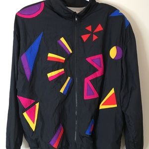 Unique 90s geometric shapes North Country jacket size L